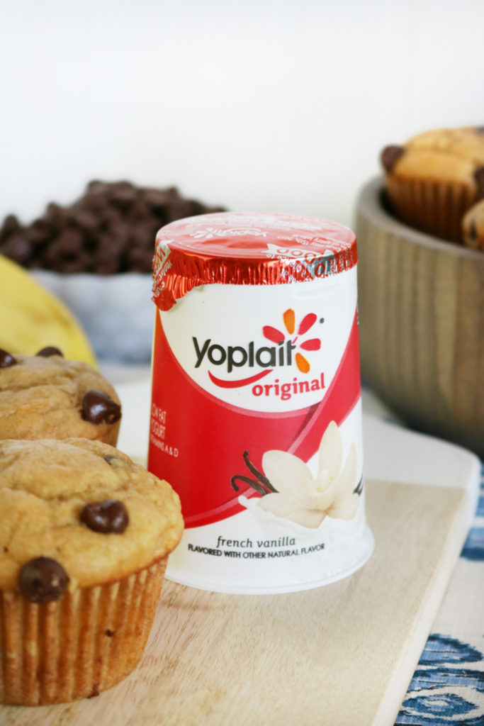 Peanut Butter & Banana Yogurt Muffins