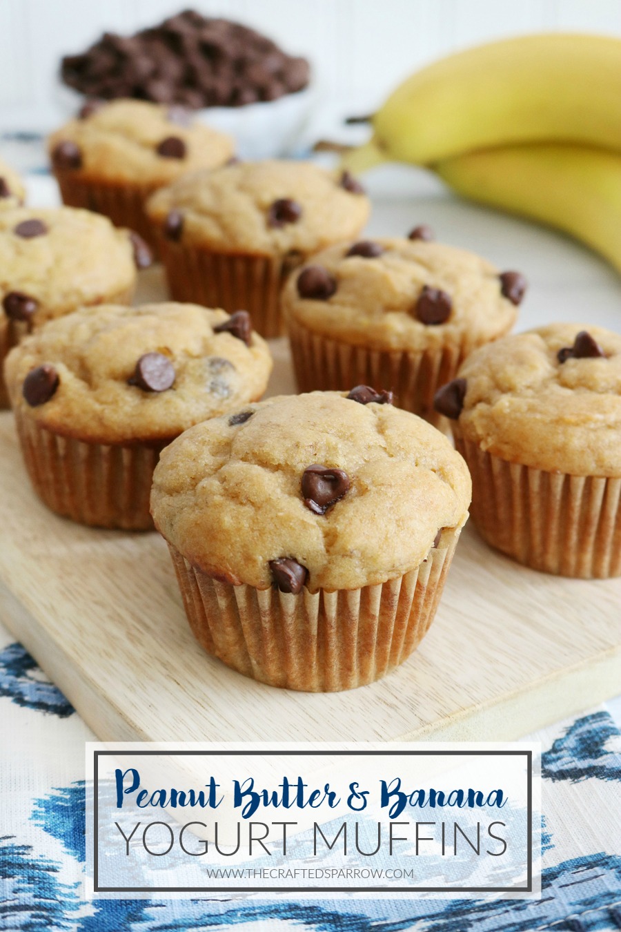 Peanut Butter Banana Yogurt Muffins