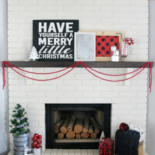 Buffalo Check Holiday Mantel