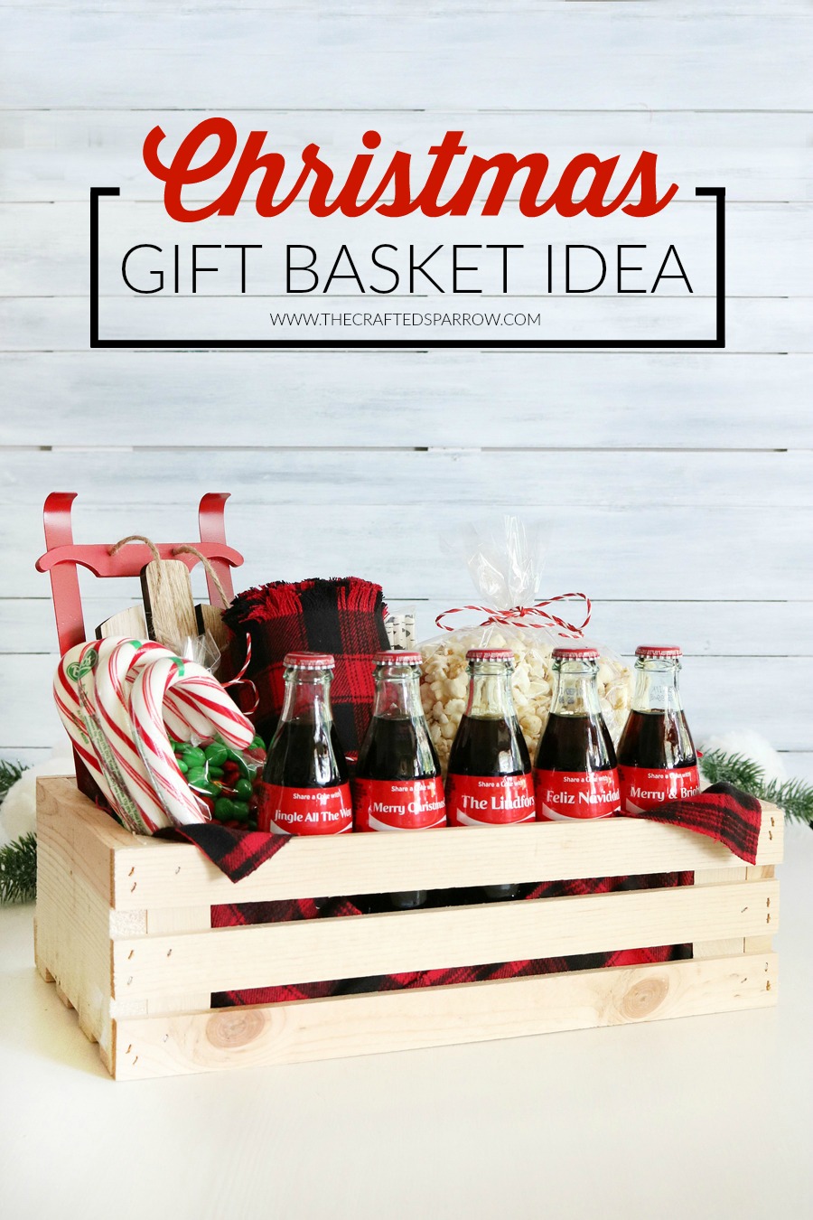 Coca-Cola Christmas Gift Basket Idea