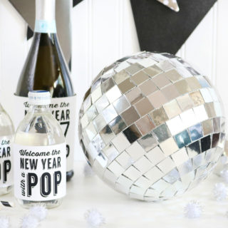 DIY New Years Eve Mirror Ball Decor