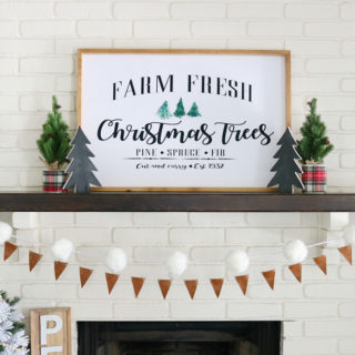 Leather & Flannel Christmas Mantel