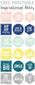 Free Printable Inspirational Notes