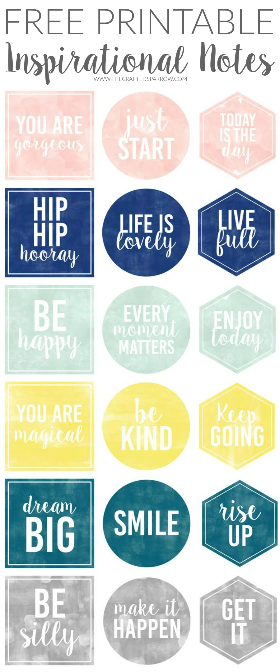 Free Printable Inspirational Notes