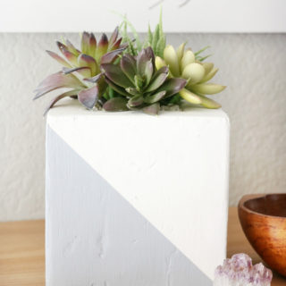 DIY Faux Concrete Planter