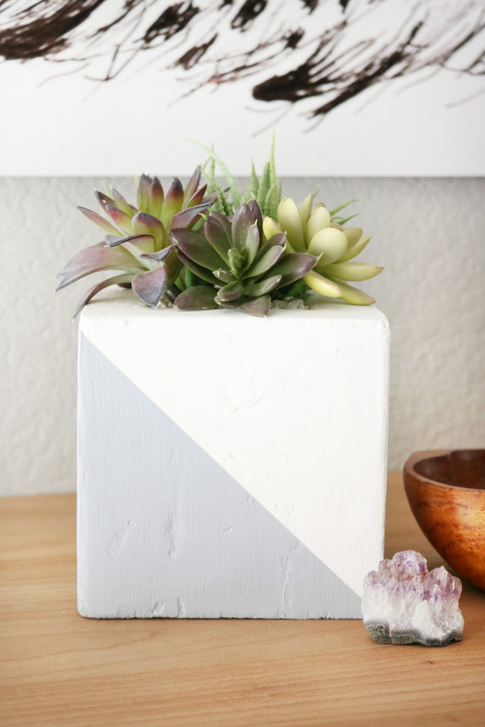 DIY Faux Concrete Planter