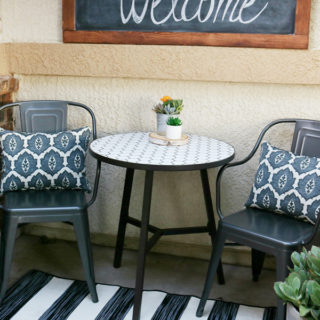 Black & White Spring Porch Refresh