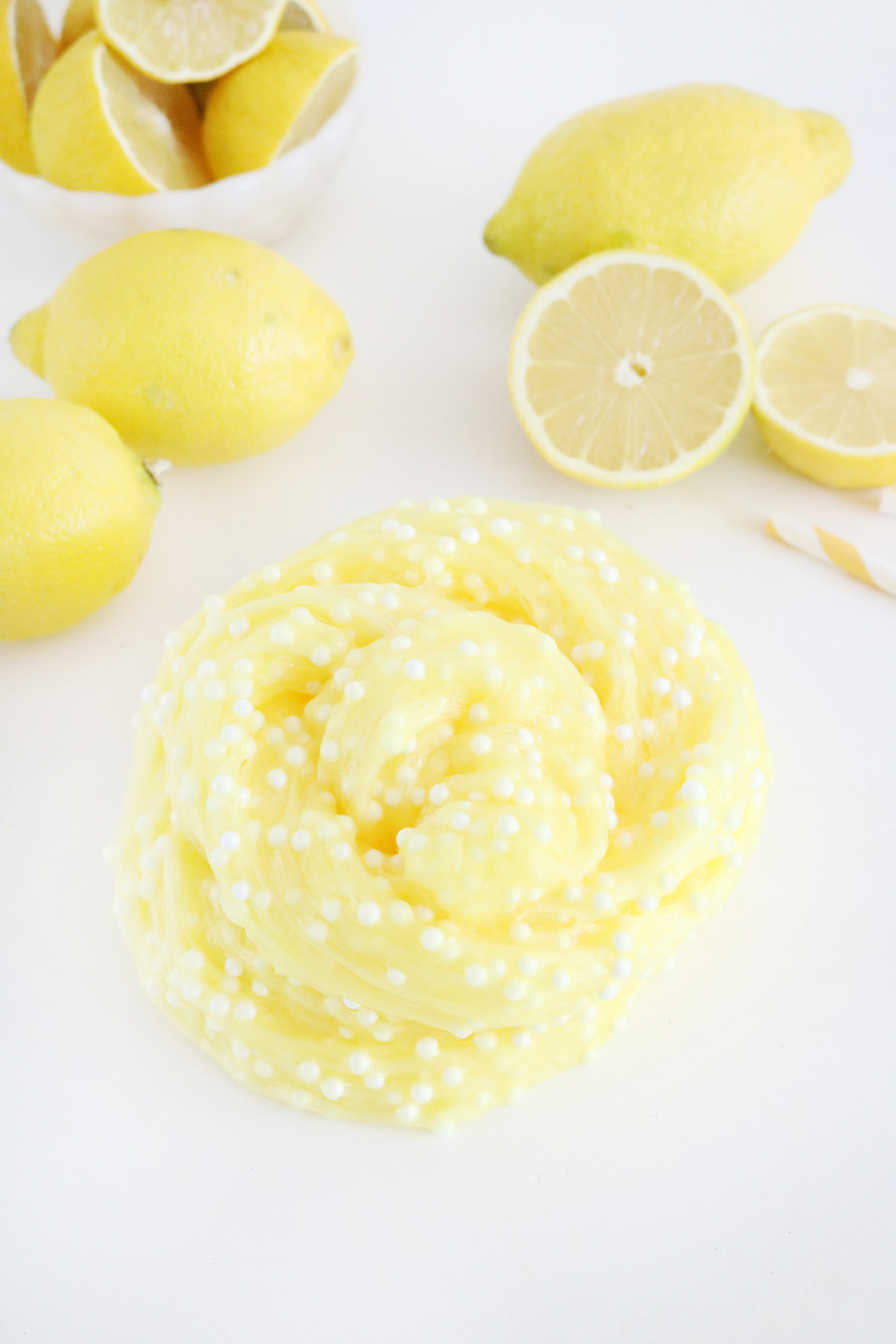 Lemonade Scented Floam Slime, so much fun and smells so good!