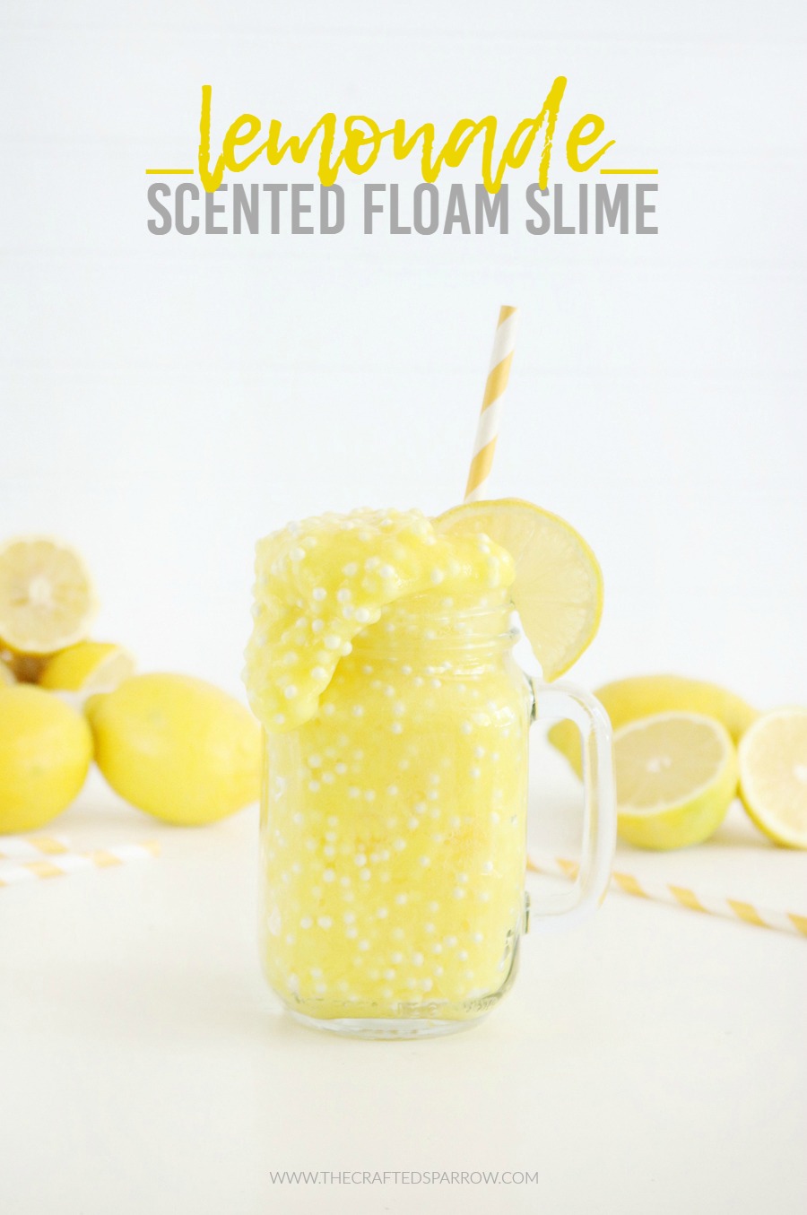 Lemonade Scented Floam Slime