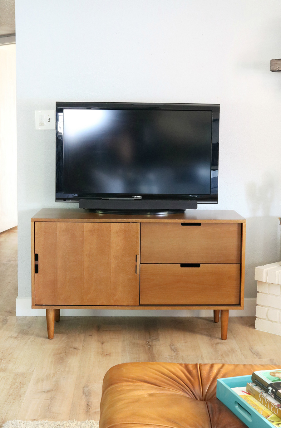 Family Room Refresh, Mid-Century Modern Credenza from Better Homes and Gardens 