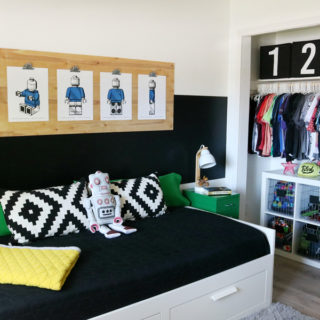 Boys Room Easy Closet Organization and Decor Ideas