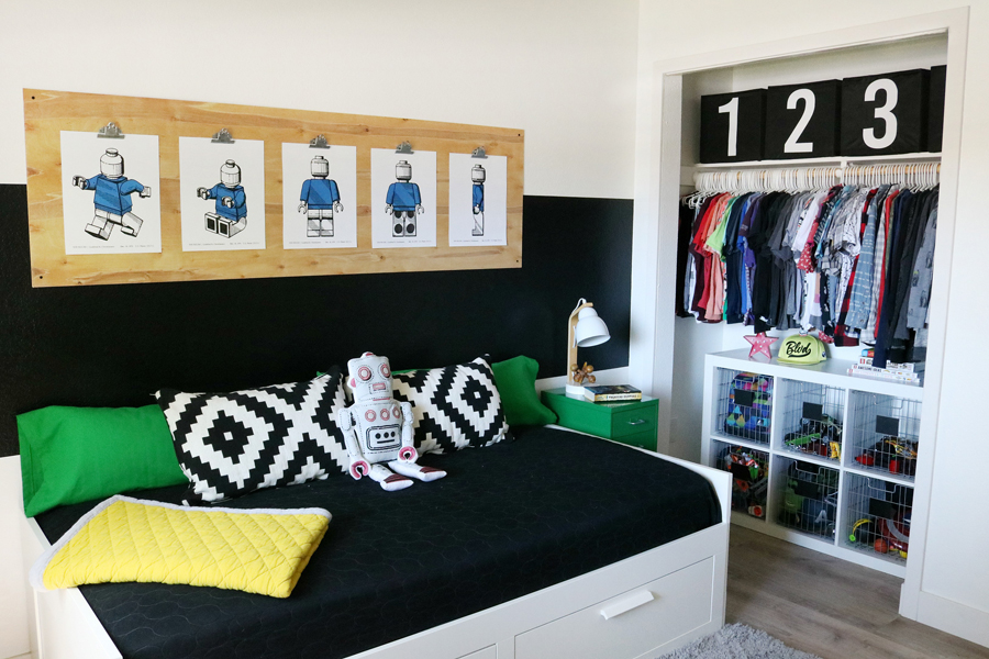 boy room organization ideas