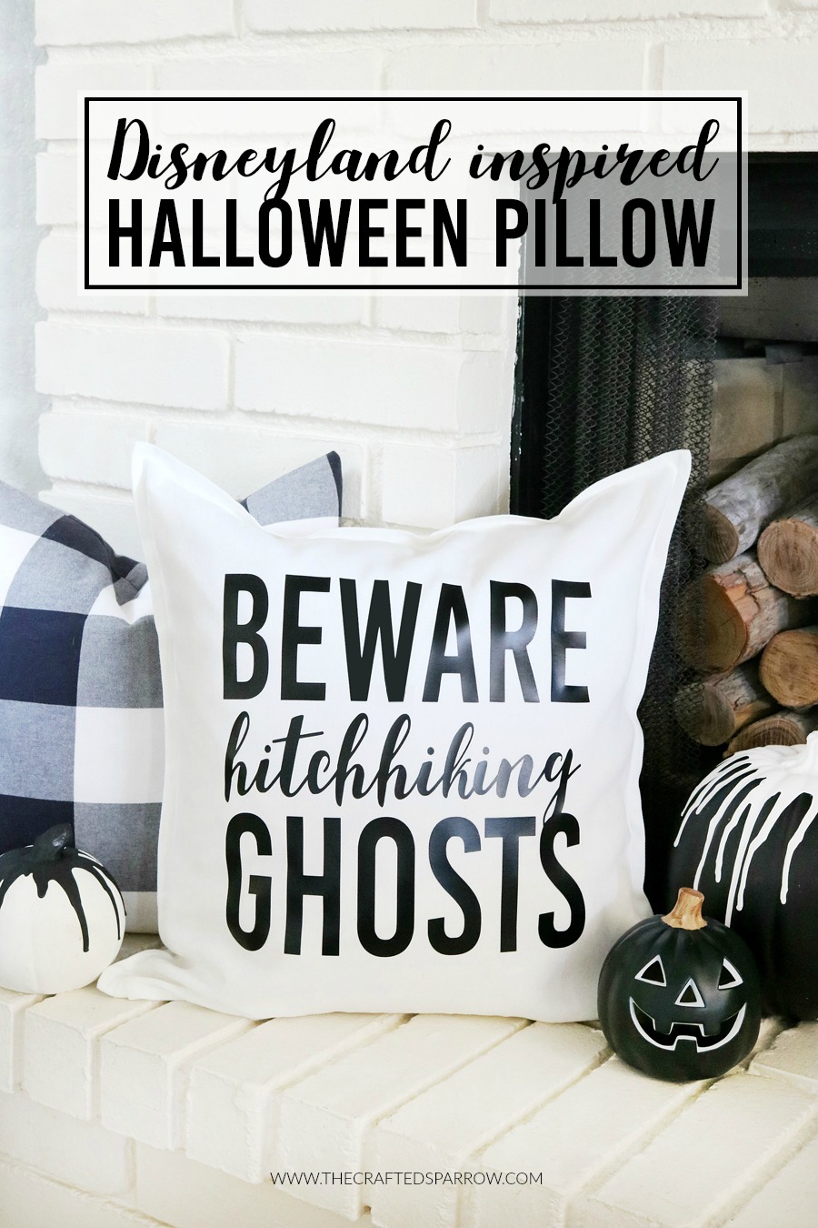 Disney Inspired Haunted Mansion Halloween Pillow