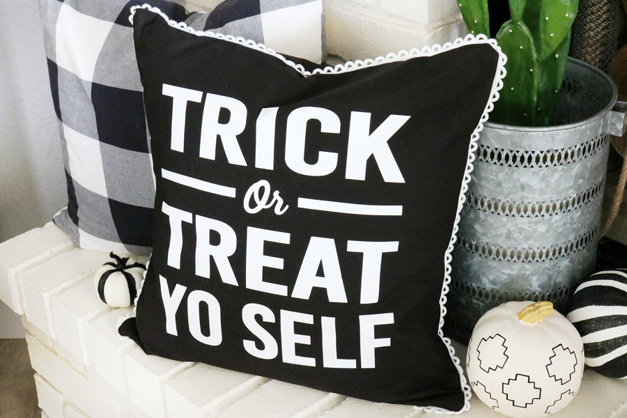 Trick or Treat Yo Self Halloween Pillow