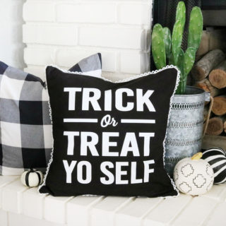 Trick or Treat Yo Self Halloween Pillow