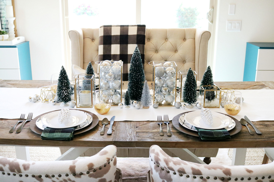 Christmas best sale dining table