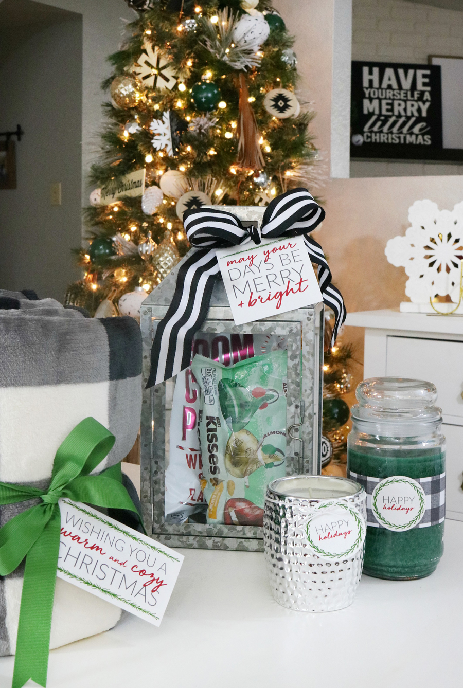 Easy Holiday Decor Gift Ideas with Printable Tags 10 The Crafted Sparrow