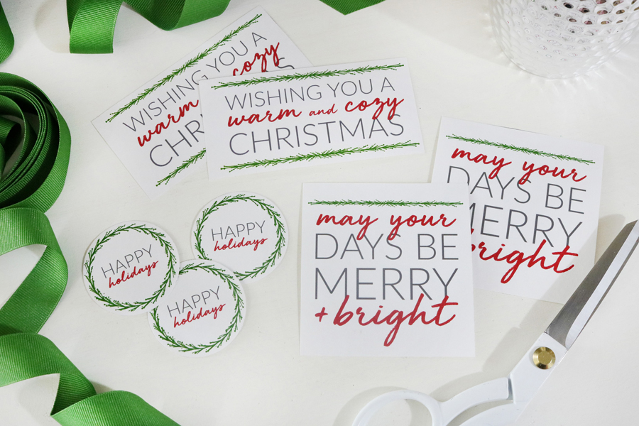 Easy Holiday Decor Gift Ideas with Printable Tags 14 The Crafted Sparrow