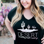 DIY The Desert is Calling T-Shirt with Cricut Patterned Iron-On