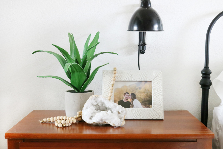 Boho Inspired Bedroom Nightstand Decor The Crafted Sparrow