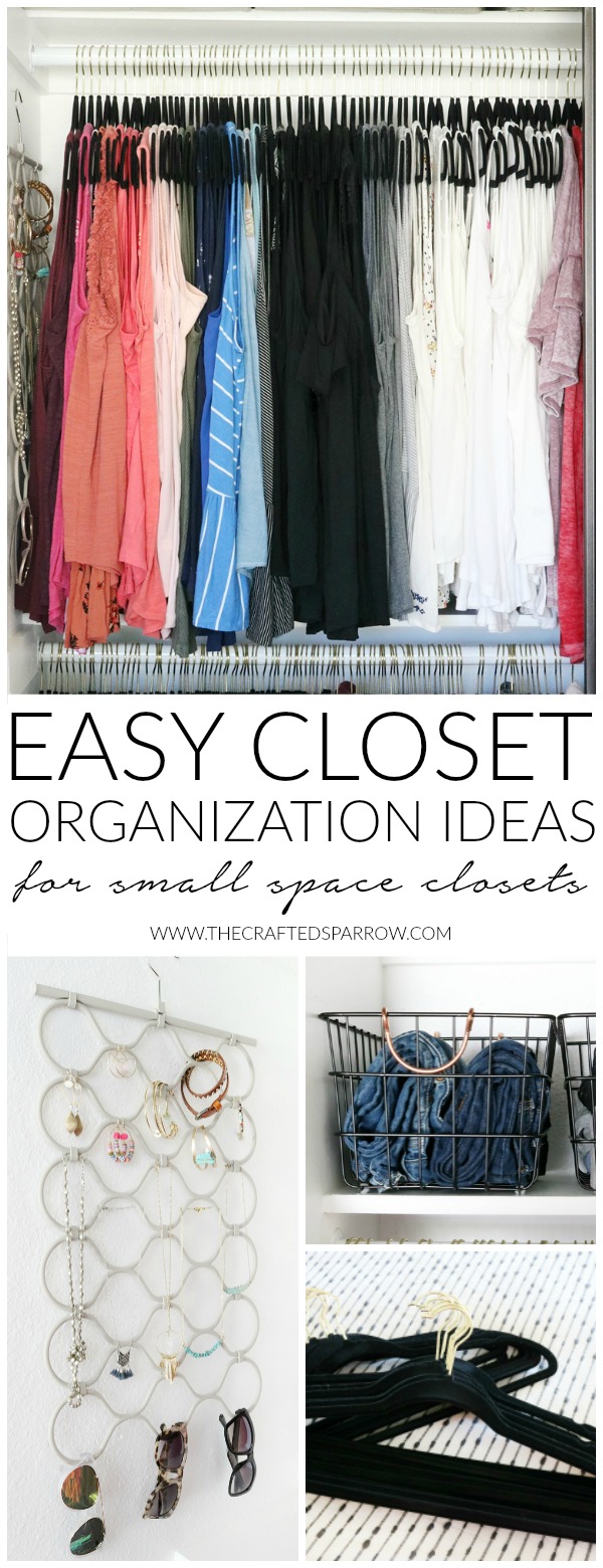 Easy Closet Organization Ideas for Small Space Closets