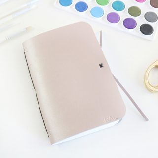 DIY Leather Watercolor Travel Journal with The Cricut Maker and Scoring Wheel