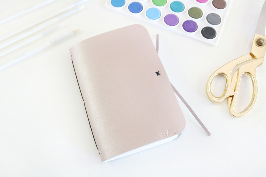 DIY Leather Watercolor Travel Journal