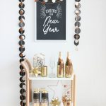 Black & White New Year’s Eve Bar Cart Ideas