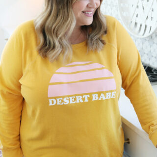 DIY Fun and Easy to Make Graphic Desert Babe Sweatshirt