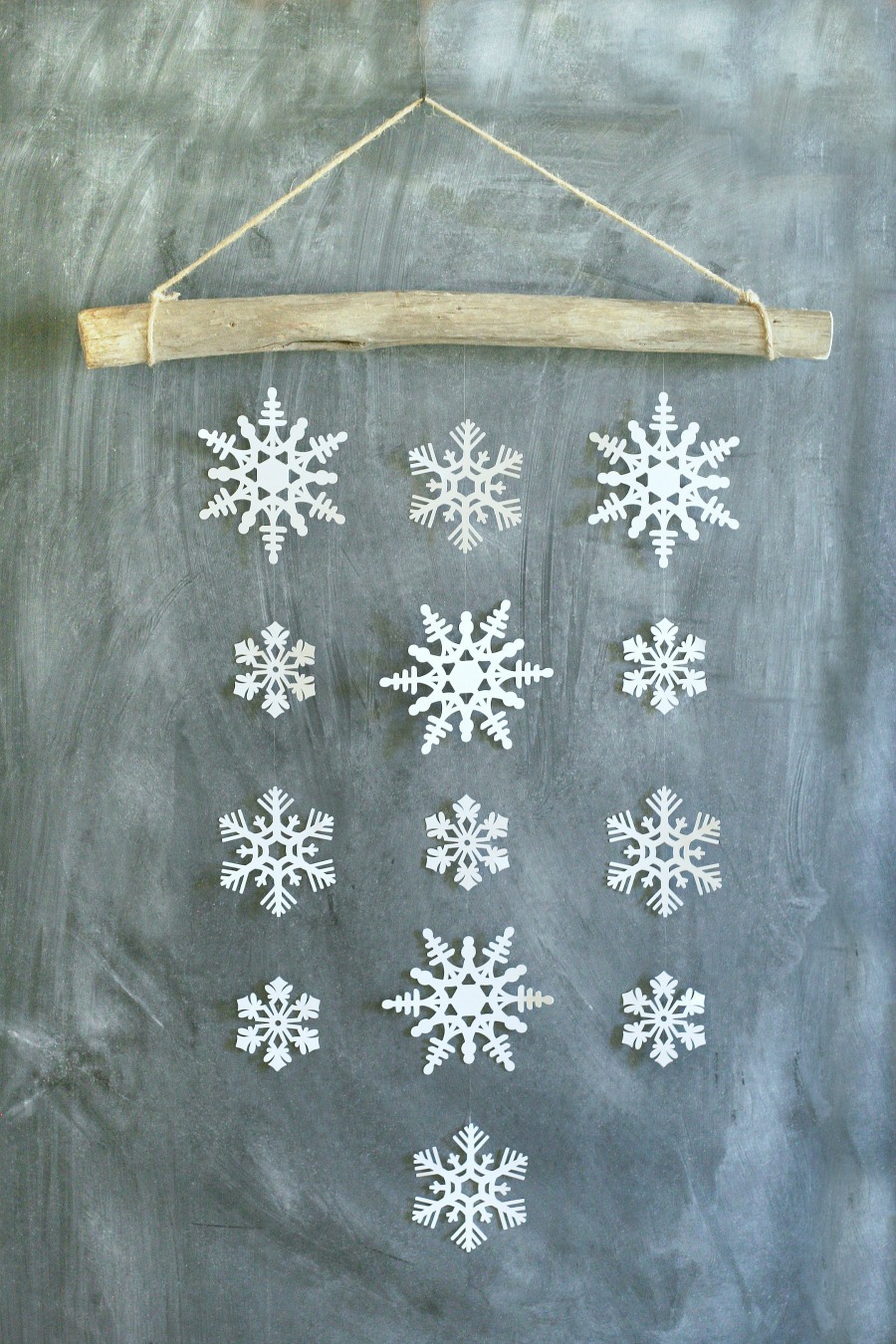 Large Wood Holiday Snowflake Wall Decor