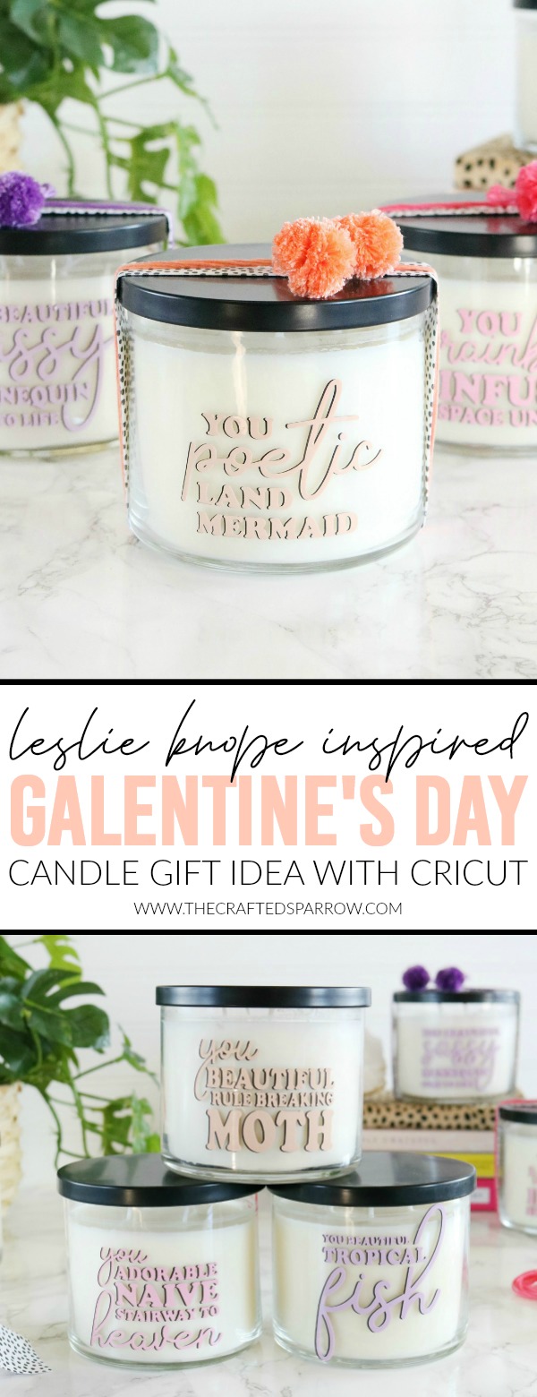 Leslie Knope Inspired Galentine's Day Candles