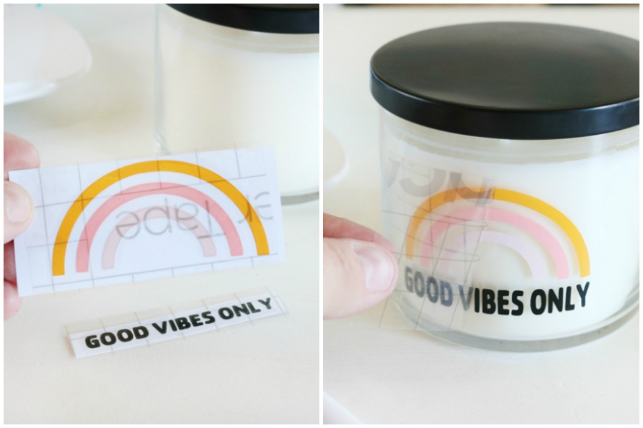 DIY Good Vibes Candle Gift Idea
