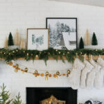 Modern and Cozy Christmas Mantel Decor